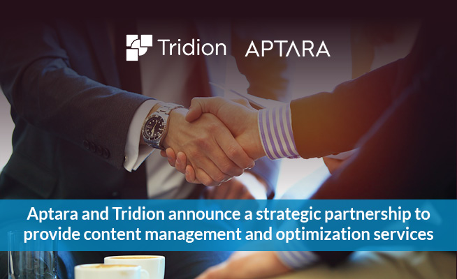 Aptara and Tridion announce a strategic partnership to provide content management and optimization services