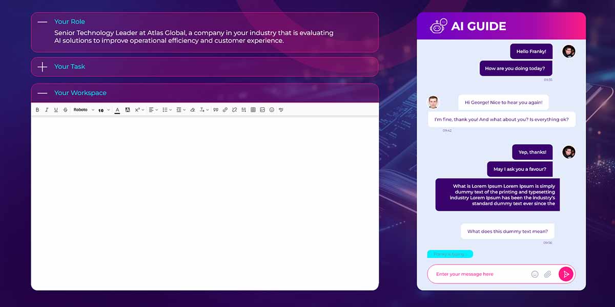 Conversational AI for Training